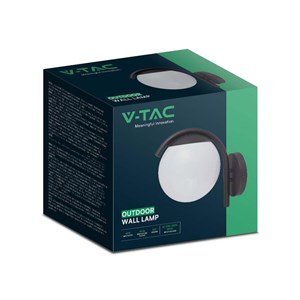 Oprawa Ogrodowa Kula V-TAC E27 Kinkiet Czarny MAT VT-1150 3 Lata Gwarancji