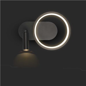 Oprawa kinkiet ścienny V-TAC LED 14W czarna VT-7906 4000K 1500lm