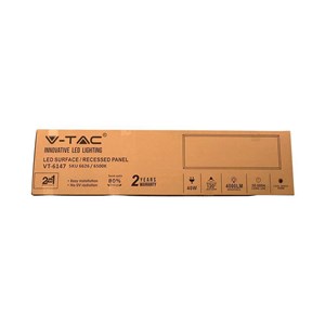 Panel LED V-TAC 40W 1200x300 3w1 natynkowy/podtynkowy VT-6147 4000K 4400lm