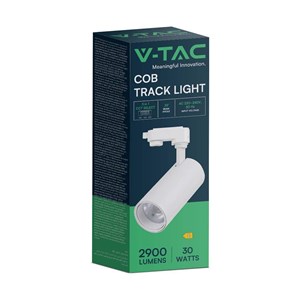 Oprawa Szynosystem 3F V-TAC 30W LED 35st CCT CRI90+ Biała VT-47030 2700K-4000K-6500K 2900lm