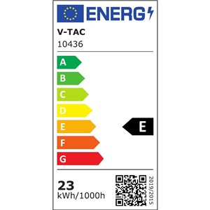 Oprawa Ścienna Elewacyjna LED Linia V-TAC 23W IP65 Czarna 140cm VT-1178 3000K 2875lm
