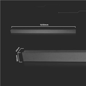 Oprawa Ścienna Elewacyjna LED Linia V-TAC 23W IP65 Czarna 140cm VT-1178 3000K 2875lm