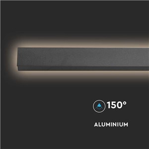Oprawa Ścienna Elewacyjna LED Linia V-TAC 23W IP65 Czarna 140cm VT-1178 3000K 2875lm