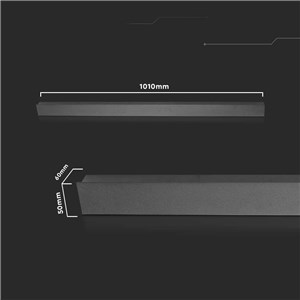 Oprawa Ścienna Elewacyjna LED Linia V-TAC 16W IP65 Czarna 100cm VT-1176 4000K 2250lm