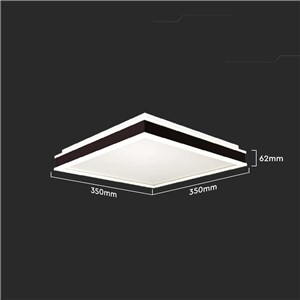 Oprawa sufitowa plafoniera V-TAC 18W LED 3w1 czarny kwadrat 45x45cm VT-7757 4000K 1490lm