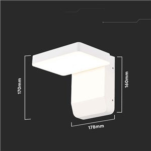 Projektor Oprawa Elewacyjna V-TAC 17W LED Biała IP65 VT-11020 3000K 2580lm