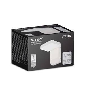 Naświetlacz elewacyjny V-TAC 17W LED biała IP65 VT-11020 4000K 2580lm