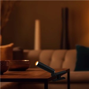 Lampka Biurkowa V-TAC 4w1 37cm Kinkiet Klips Latarka 3W LED Czarna VT-7413 4000K 300lm