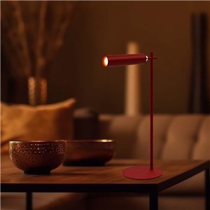 Lampka Biurkowa V-TAC 4w1 37cm Kinkiet Klips Latarka 3W LED Czerwona VT-7413 4000K 300lm
