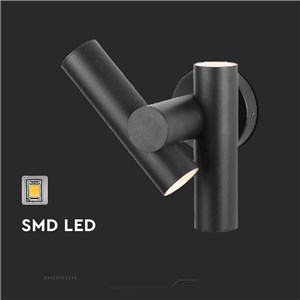 Kinkiet Ścienny V-TAC 6W LED IP44 Czarny VT-1186 3000K 620lm
