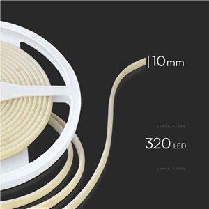 Taśma LED V-TAC Bezpunktowa COB 320LED 24V IP67 10W/m VT-COB 320 Kolor Bursztynowy