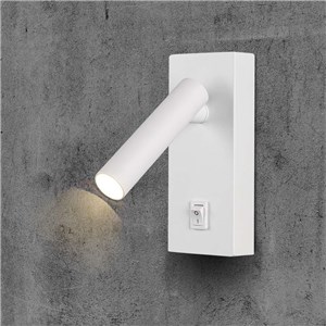 Oprawa LED V-TAC 2W Kinkiet Hotel Łóżko Włącznik Biały VT-402 4000K 150lm
