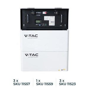 Magazyn Bank Energii V-TAC VESTWOODS Powerbank 9.6kWh RACK 48V 200Ah LiFePO4 VT-48200B 10 Lat Gwarancji