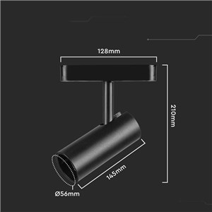 Oprawa Projektor Szynosystem Magnetyczny 48V V-TAC 20W LED 34st VT-4221 6400K 2200lm 3 Lata Gwarancji