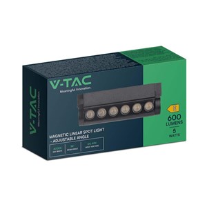 Oprawa projektor szynoprzewód magnetyczny 48V V-TAC 5W LED 34st VT-4205 4000K 600lm 3 lata gwarancji