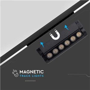 Oprawa projektor szynoprzewód magnetyczny 48V V-TAC 5W LED 34st VT-4205 4000K 600lm 3 lata gwarancji