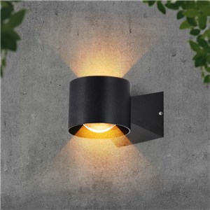 Oprawa Ścienna V-TAC 5W Kinkiet Góra Dół Czarny IP65 VT-1179 3000K 465lm