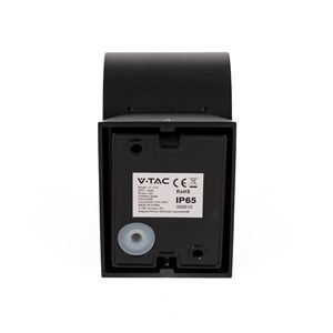 Oprawa Ścienna V-TAC 5W Kinkiet Góra Dół Czarny IP65 VT-1179 3000K 465lm