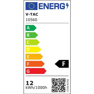 Kinkiet Ścienny V-TAC 2x6W LED Czarny Góra Dół IP65 VT-1189 4000K 1250lm