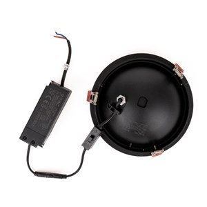 Oprawa V-TAC LED uchylny downlight 12W LED COB CRI90+CCT czarna VT-2512 3000K-4000K-6400K 785lm