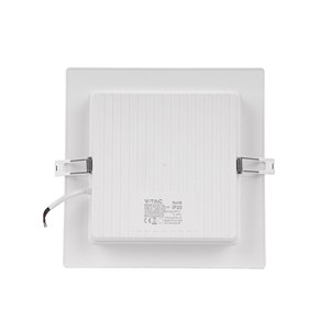 Panel LED V-TAC wpuszczany premium downlight 6W kwadrat 120x120 VT-61006 3000K 660lm