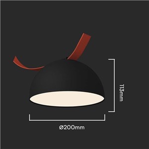 Oprawa Spot Szynosystem Taśmowy 48V V-TAC 20W LED 120st Czarny VT-41020 3000K 1400lm 3 Lata Gwarancji