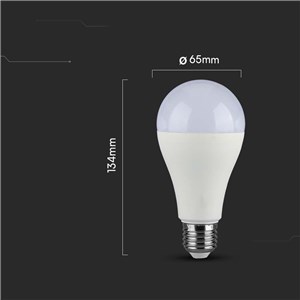 Żarówka LED V-TAC SAMSUNG CHIP 17W E27 A65 VT-21017 6500K 1710lm 5 lat gwarancji