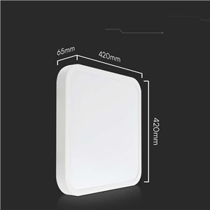 Oprawa sufitowa plafoniera V-TAC 48W LED kwadrat 42x42cm natynkowy IP44 biały VT-8630 3000K 5160lm