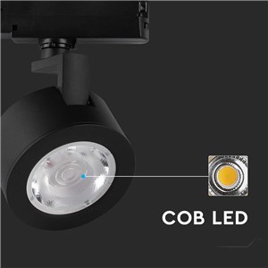 Oprawa Szynosystem 3F V-TAC 30W LED 35st CCT Czarna VT-4633 3000K-4000K-6400K 3000lm