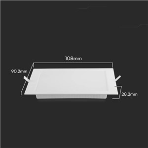 Panel Wpuszczany V-TAC 3W LED SAMSUNG CHIP Kwadrat 90x90mm VT-61003SQ-S 3000K 330lm