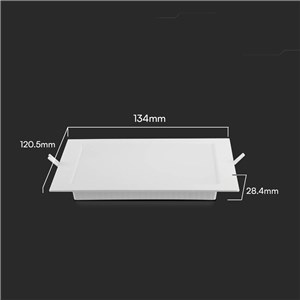 Panel Wpuszczany V-TAC 6W LED SAMSUNG CHIP Kwadrat 120x120mm VT-61006SQ-S 3000K 660lm