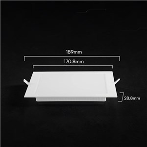 Panel wpuszczany downlight V-TAC 12W LED CREE CHIP kwadrat 170x170mm VT-61012CCT 3000K-4000K-6500K 1320lm 6 lat gwarancji