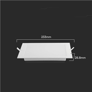 Panel wpuszczany downlight V-TAC 18W LED SAMSUNG CHIP kwadrat 220x220mm VT-61018SQ-S 3000K 1850lm 5 lat gwarancji
