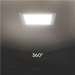 Panel wpuszczany downlight V-TAC 18W LED SAMSUNG CHIP kwadrat 220x220mm VT-61018SQ-S 3000K 1850lm 5 lat gwarancji