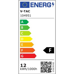 Panel Natynkowy V-TAC 12W LED SAMSUNG CHIP Kwadrat 167x167mm VT-60012SQ-S 3000K 1200lm