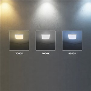 Panel natynkowy downlight V-TAC 12W LED CREE CHIP kwadrat 167x167mm VT-60012CCT 3000K-4000K-6500K 1320lm 6 lat gwarancji