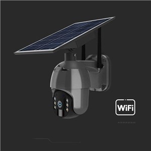 Kamera Zewnętrzna V-TAC WiFi HD SMART Solarna Obrotowa PTZ IR Czarna VT-11024