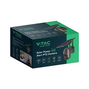 Kamera Zewnętrzna V-TAC WiFi HD SMART Solarna Obrotowa PTZ IR Czarna VT-11024