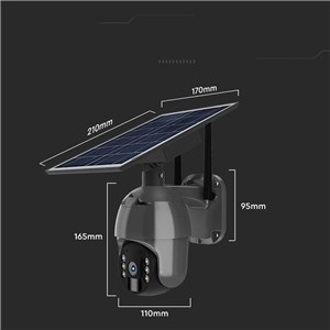 Kamera Zewnętrzna V-TAC WiFi HD SMART Solarna Obrotowa PTZ IR Czarna VT-11024