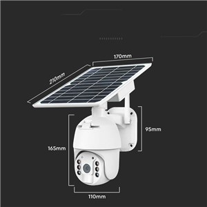 Kamera Zewnętrzna V-TAC WiFi HD SMART Solarna Obrotowa PTZ IR Biała VT-11024