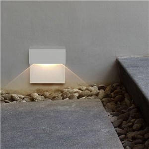 Oprawa Ścienna Elewacyjna 3W LED V-TAC Biała Kwadrat 230V IP65 VT-1172-W-N 4000K 300lm