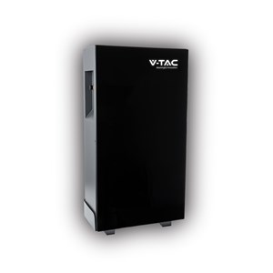 Magazyn bank energii V-TAC czarny szklany front 5.12kWh 100Ah/51.2V LiFePO4 BMS VT-51200B 10 lat gwarancji