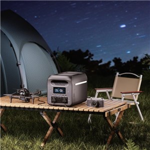 Przenośny magazyn energii, stacja zasilania, powerbank V-TAC 1800W 1024Wh LiFePO4 UPS WiFi SR1KW8L-SG2-UV