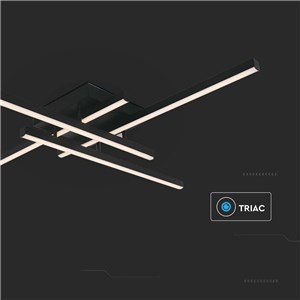 Oprawa sufitowa V-TAC 38W LED czarna VT-7915 3000K 4100lm