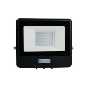 Naświetlacz LED V-TAC 20W SAMSUNG CHIP czujnik ruchu czarny Z mufą VT-128S-B 3000K 1510lm 5 lat gwarancji
