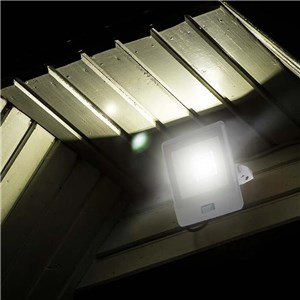Naświetlacz LED V-TAC 20W SAMSUNG CHIP czujnik ruchu biały przewód 1M VT-128S 3000K 1510lm 5 lat gwarancji