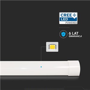 Oprawa V-TAC 10W LED liniowa natynkowa CREE CHIP 30cm 120Lm/W VT-8-10 6500K 1200lm 6 Lat gwarancji
