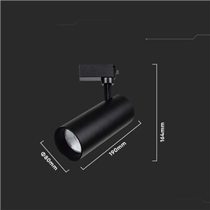Oprawa szynoprzewód 3F V-TAC 35W 34st SAMSUNG CHIP CRI90+czarna VT-11035 4000K 3000lm 5 lat gwarancji