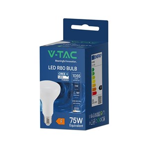 Żarówka LED V-TAC CREE CHIP 11W E27 R80 VT-280 3000K 1055lm 6 lat gwarancji