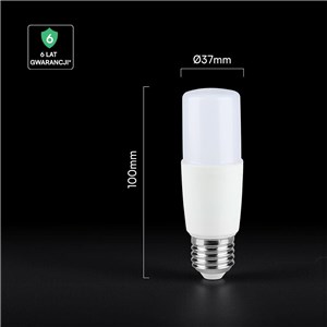 Żarówka LED V-TAC CREE CHIP 7,5W E27 T37 VT-237 6500K 660lm 6 lat gwarancji